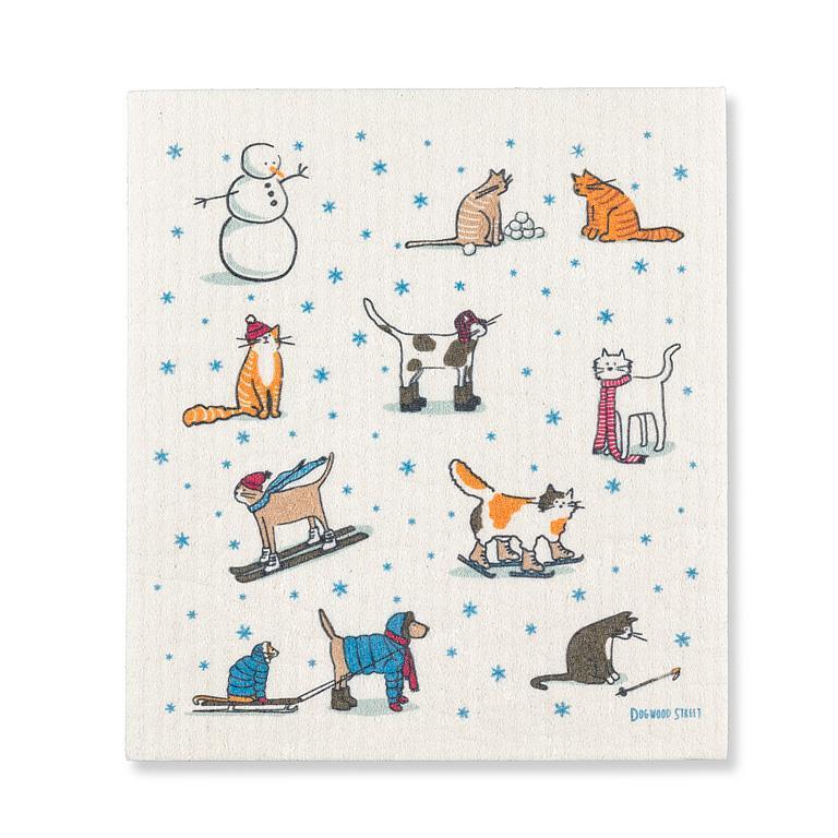 LINGE SUÉDOIS - CHATS D'HIVER