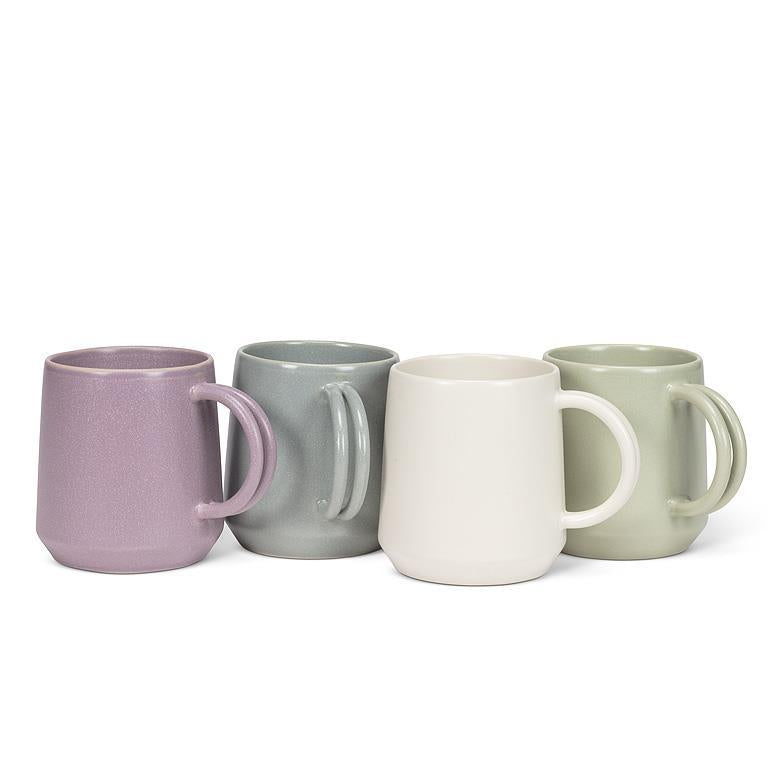 TASSE DOUBLE POIGNÉE LILAS 12OZ