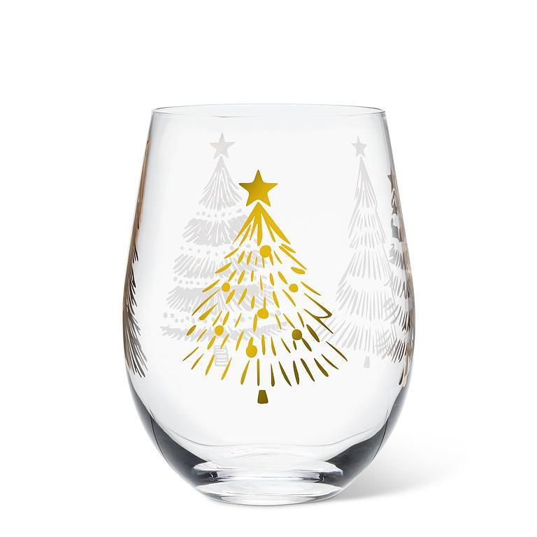 VERRE À VIN SANS PIED - ARBRES DE NOEL
