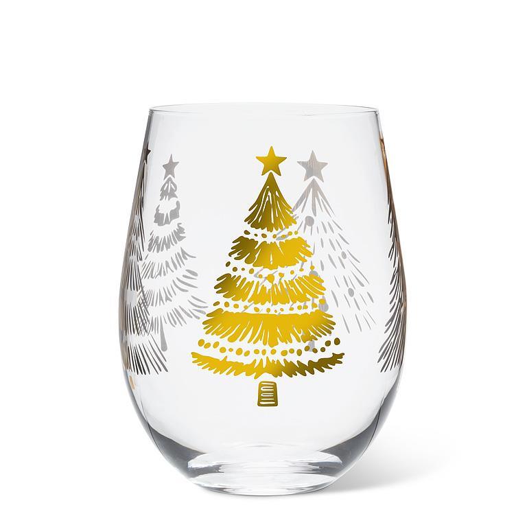 VERRE À VIN SANS PIED - ARBRES DE NOEL