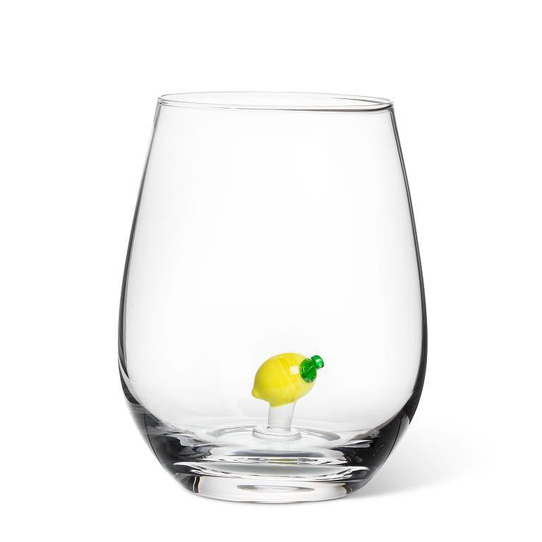 VERRE A VIN SANS PIED CITRON 20 OZ