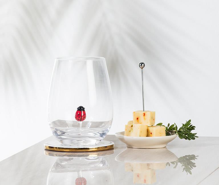 VERRE A VIN SANS PIED COCCINELLE 20 OZ