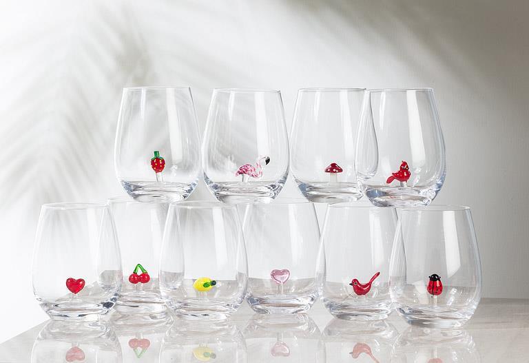VERRE A VIN SANS PIED COCCINELLE 20 OZ