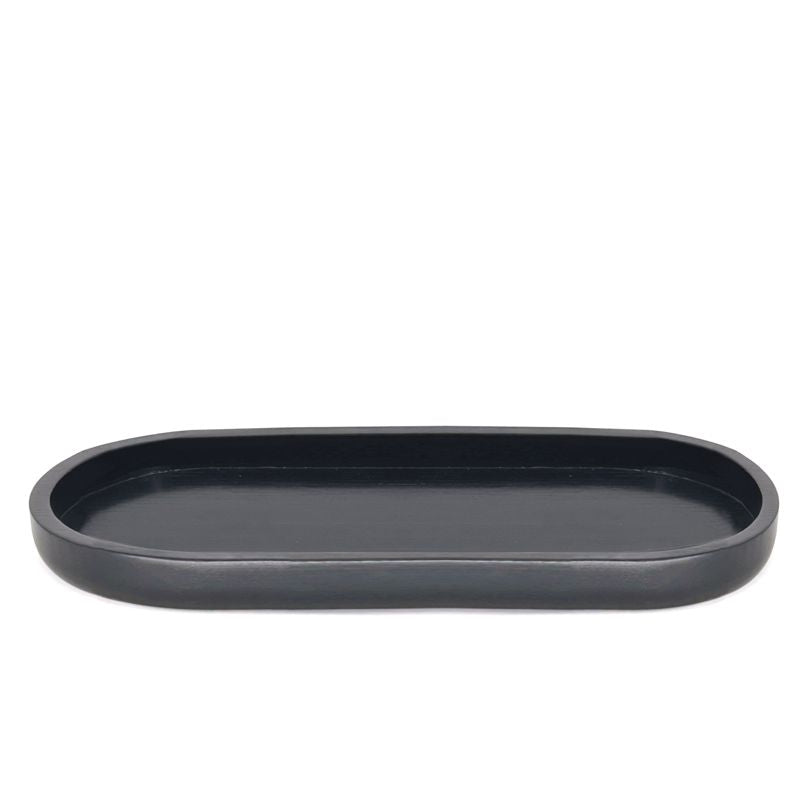 PLATEAU OVAL NOIR 35.5CM