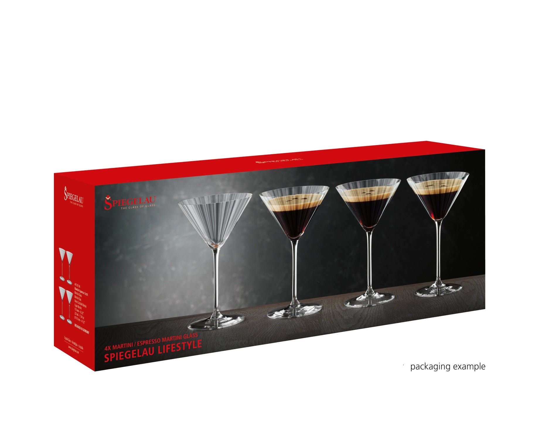 ENS. 4 VERRES ESPRESSO MARTINI SPIEGELAU
