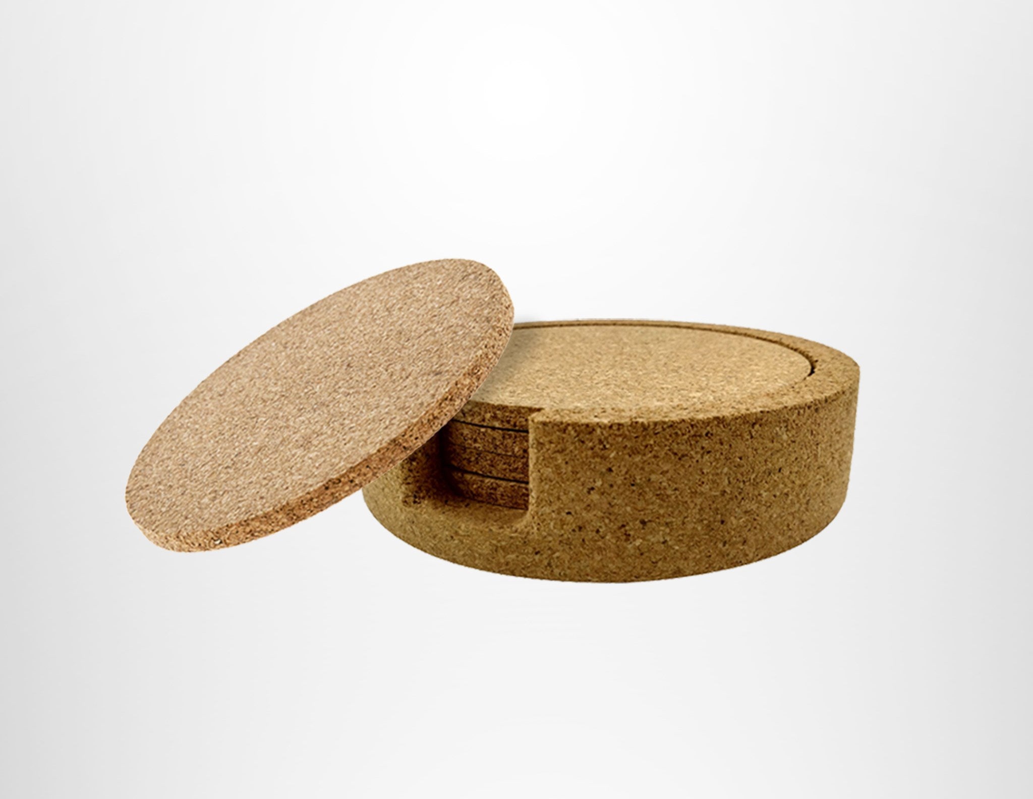 ENS. 4 SOUS-VERRES RONDS EN LIÈGE