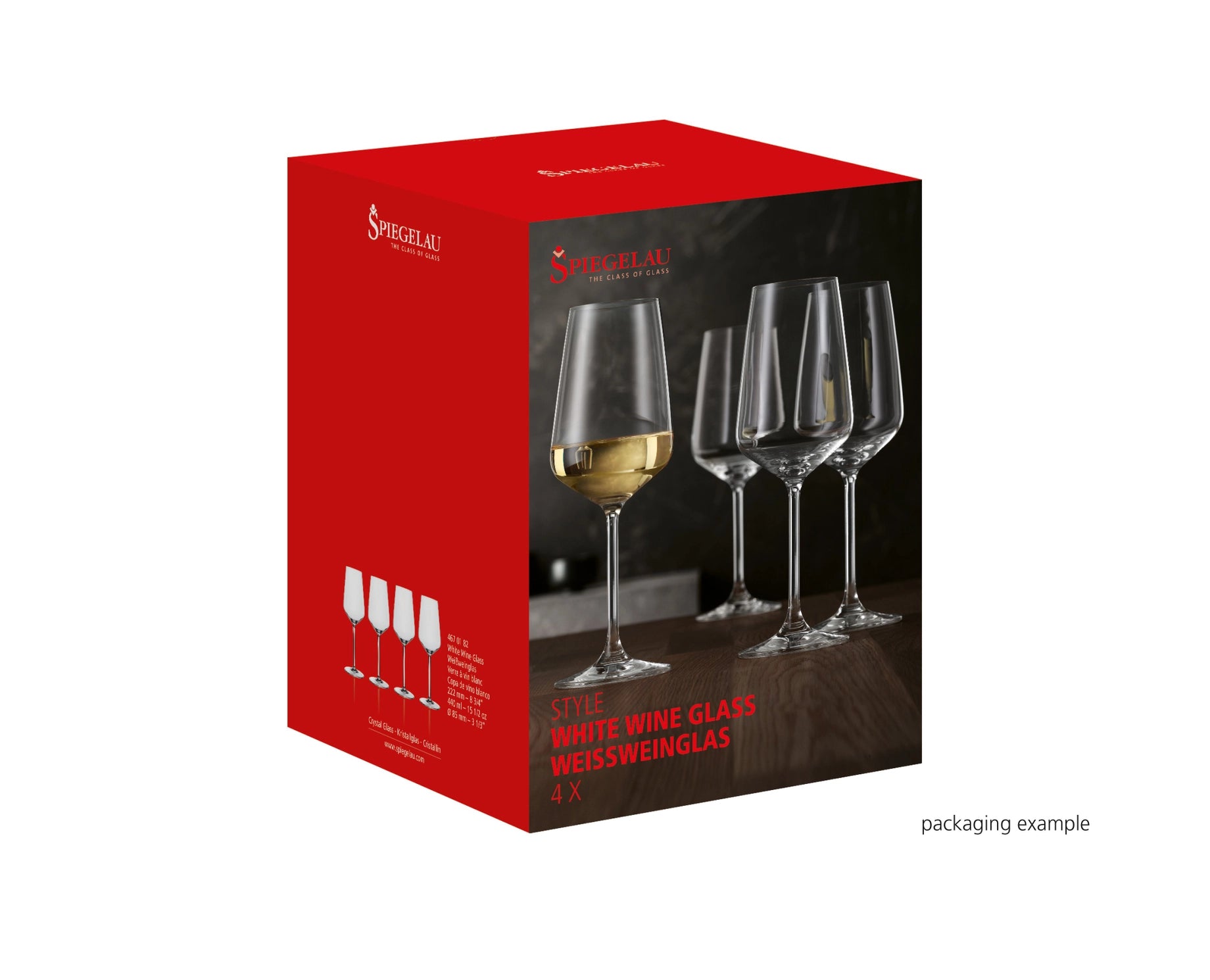 ENS. 4 VERRES A VIN BLANC SPIEGELAU