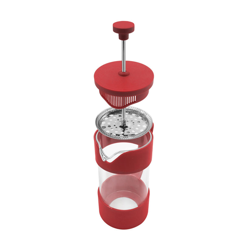 CAFETIÈRE PISTON ROUGE 5 TASSES