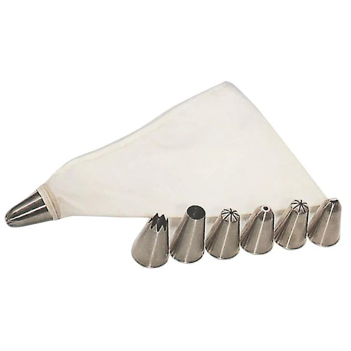 ENS. 8 PIECES SAC À GLACER ET DOUILLES