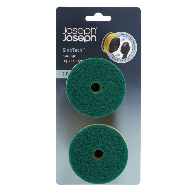 2 TÊTES DE RECHANGE EN ÉPONGE ABRASIVE