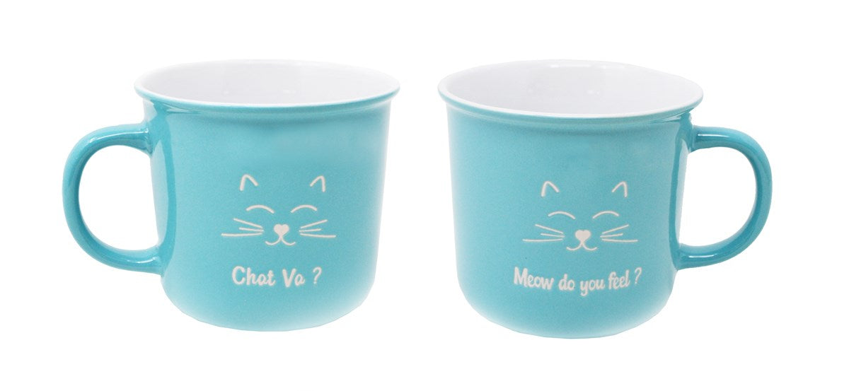 TASSE CHAT MEOW 14 OZ/400ML