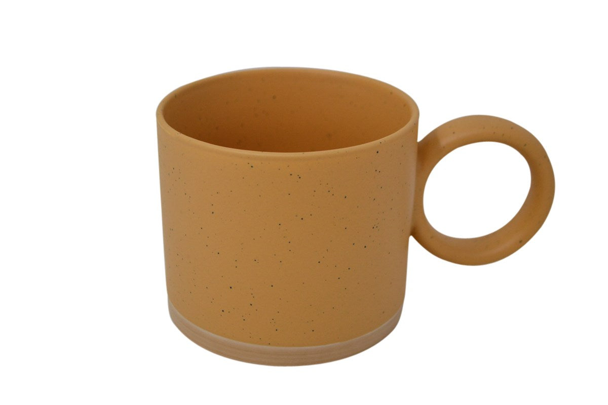 TASSE POIGNÉE RONDE JAUNE
