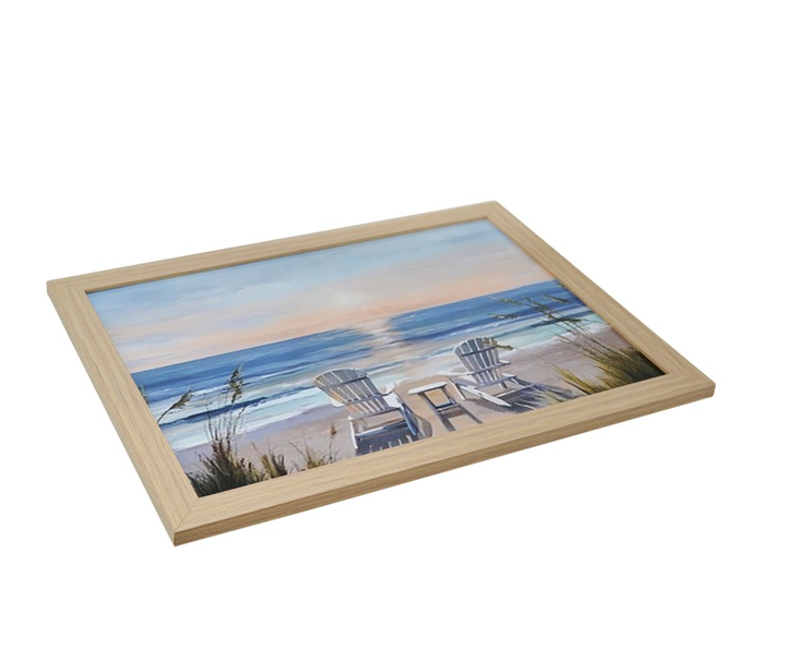 PLATEAU COUSSINÉ CHAISES SUR PLAGE