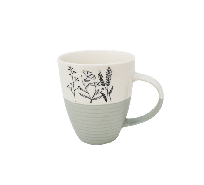 TASSE FLEURS SAUGE 320 ML
