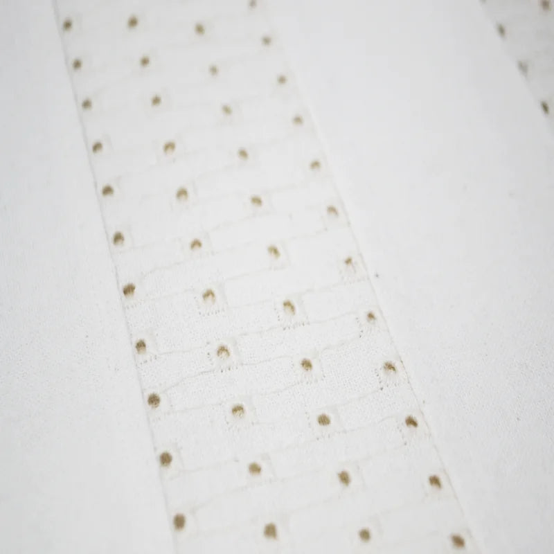 NAPPE 54 x 74 SCHIFFLI BLANCHE EN COTON