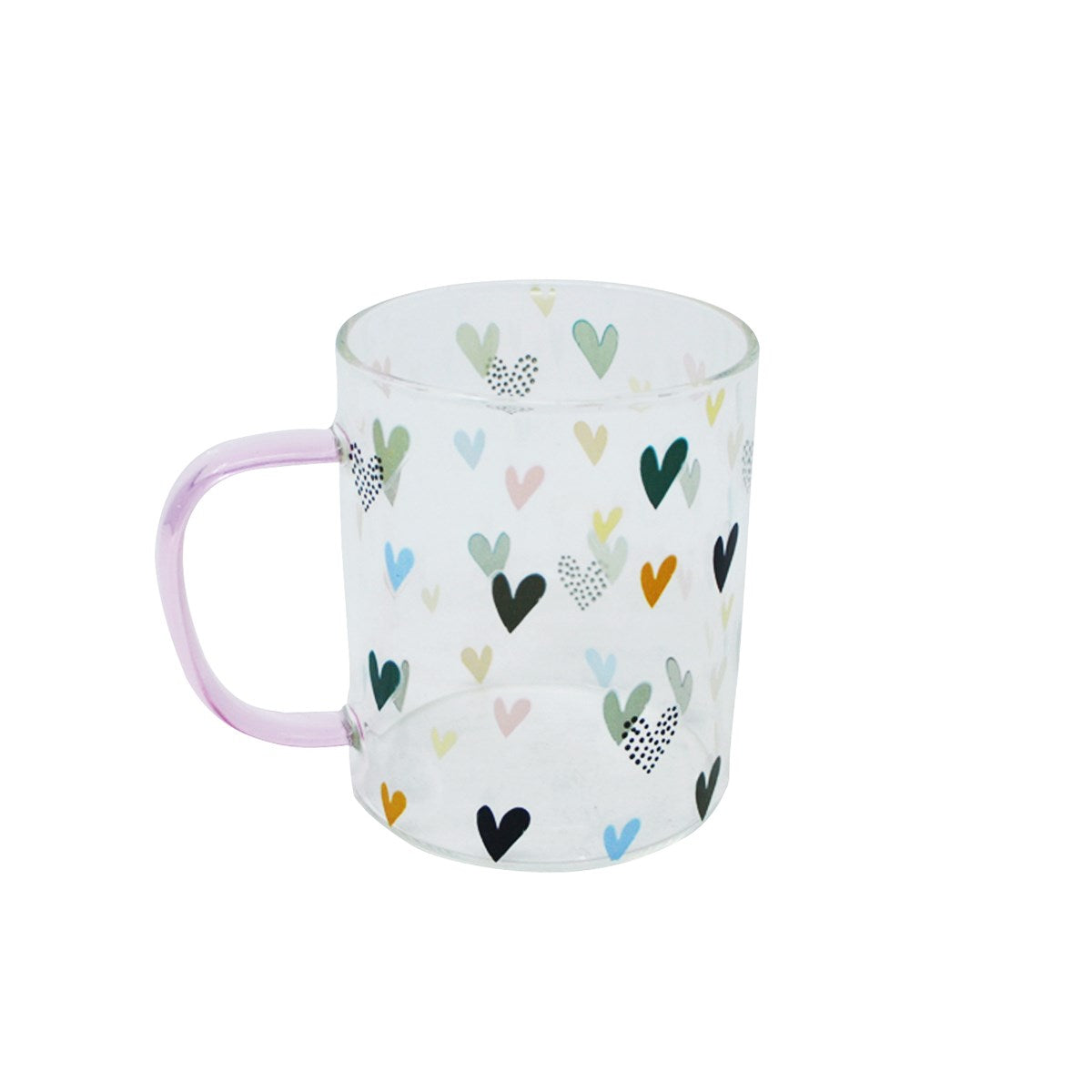TASSE EN VERRE COEUR 14 OZ