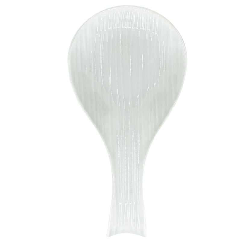 REPOSE CUILLÈRE TEXTURÉ BLANC PORCELAINE