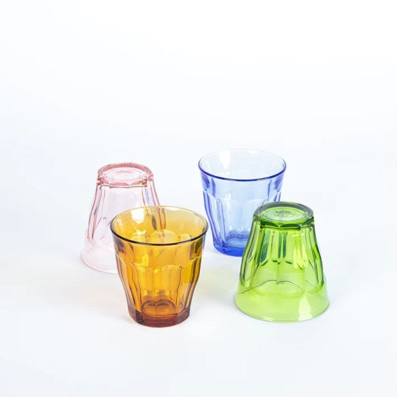 BTE 4 VERRES PICARDIE 250 ML ASS. PASTEL
