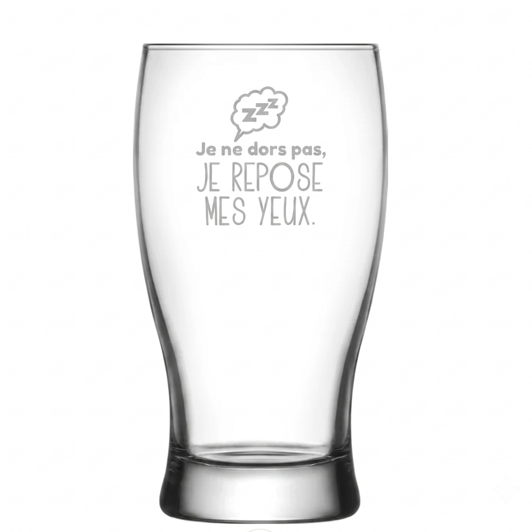 VERRE À BIÈRE - JE NE DORS PAS
