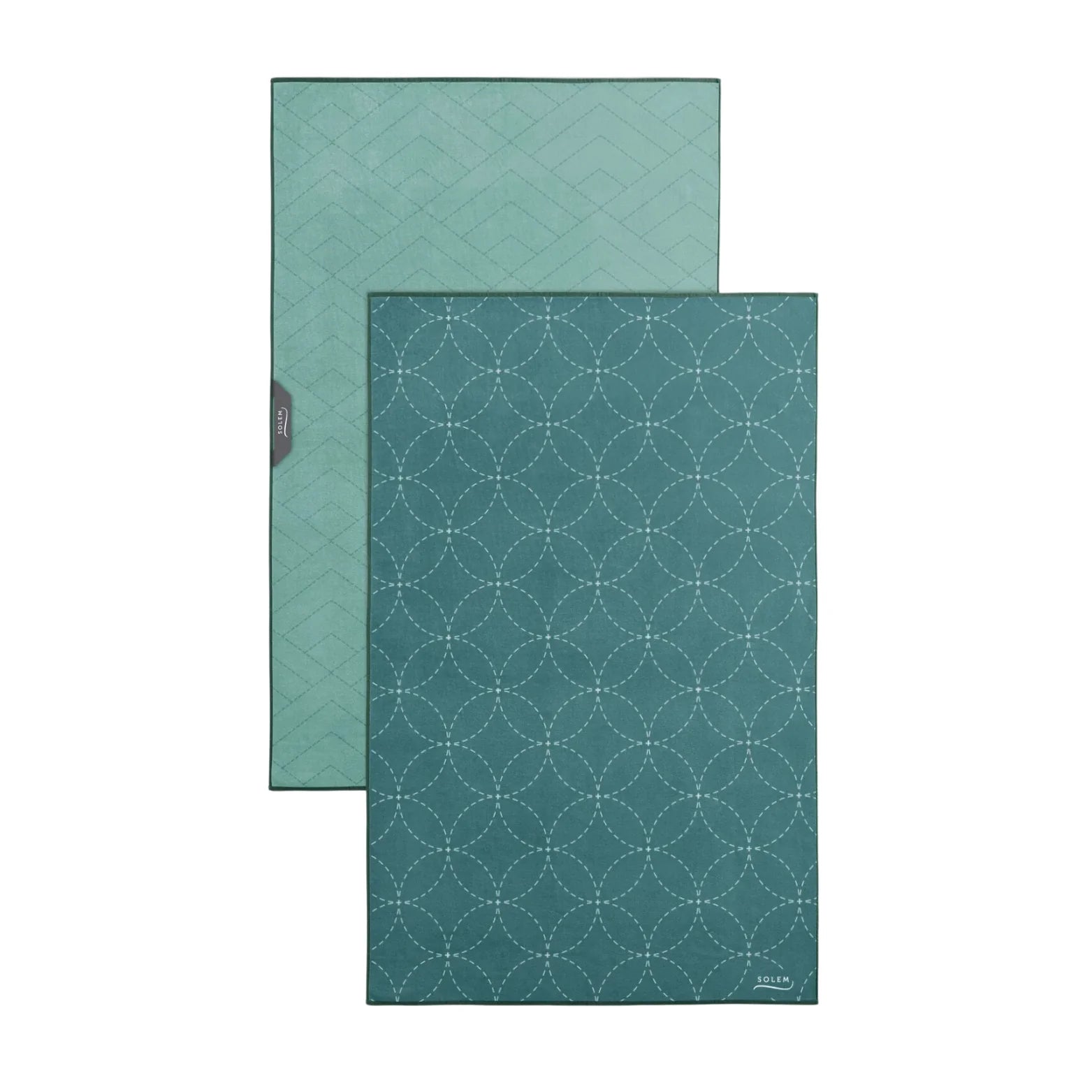 2 LINGES VAISSELLE MICROFIBRE ESSENTIEL VERT