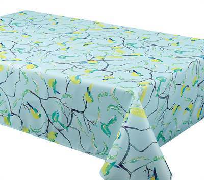 NAPPE 58 X 94 CHANT VERTE TURQUOISE
