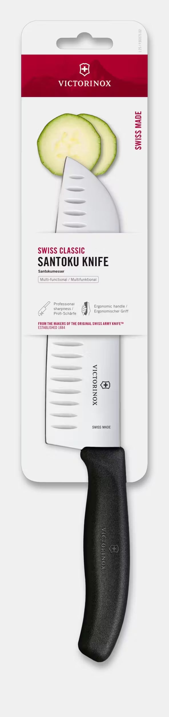 COUTEAU SANTOKU 17CM /7'' VICTORINOX