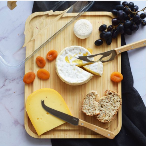 PLANCHE À FROMAGE AVEC COUVERCLE EN VERRE