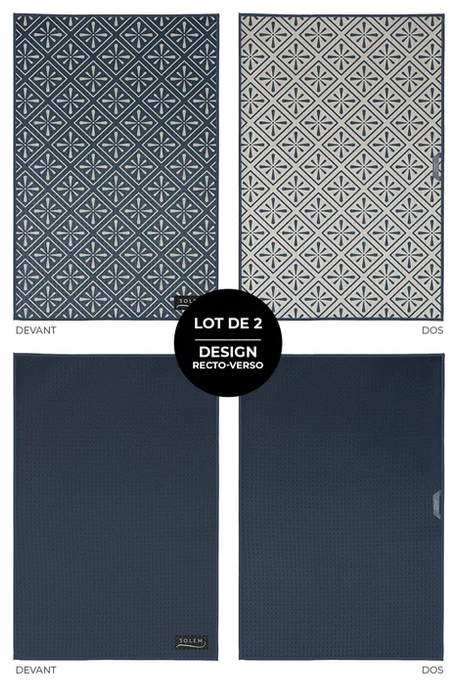 2 ESSUIE-MAINS MICROFIBRE CARREAU CHIC