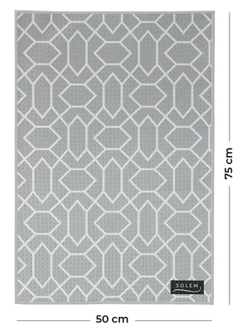 2 ESSUIE-MAINS MICROFIBRE LES INTEMPORELS - GRIS