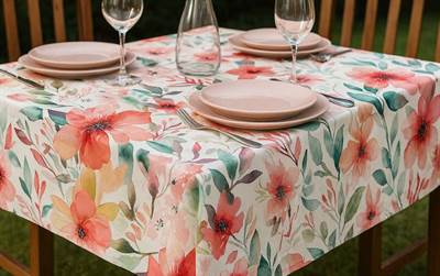NAPPE 55 X 72 VINYLE PÉTALES