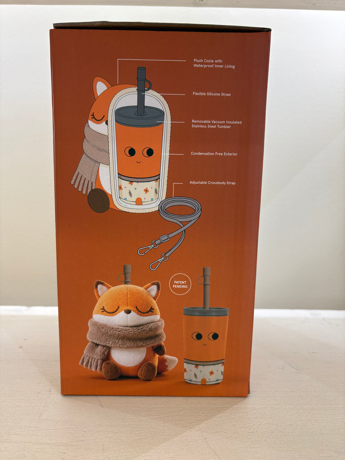 BOUTEILLE ET PELUCHE FUZZIE RENARD