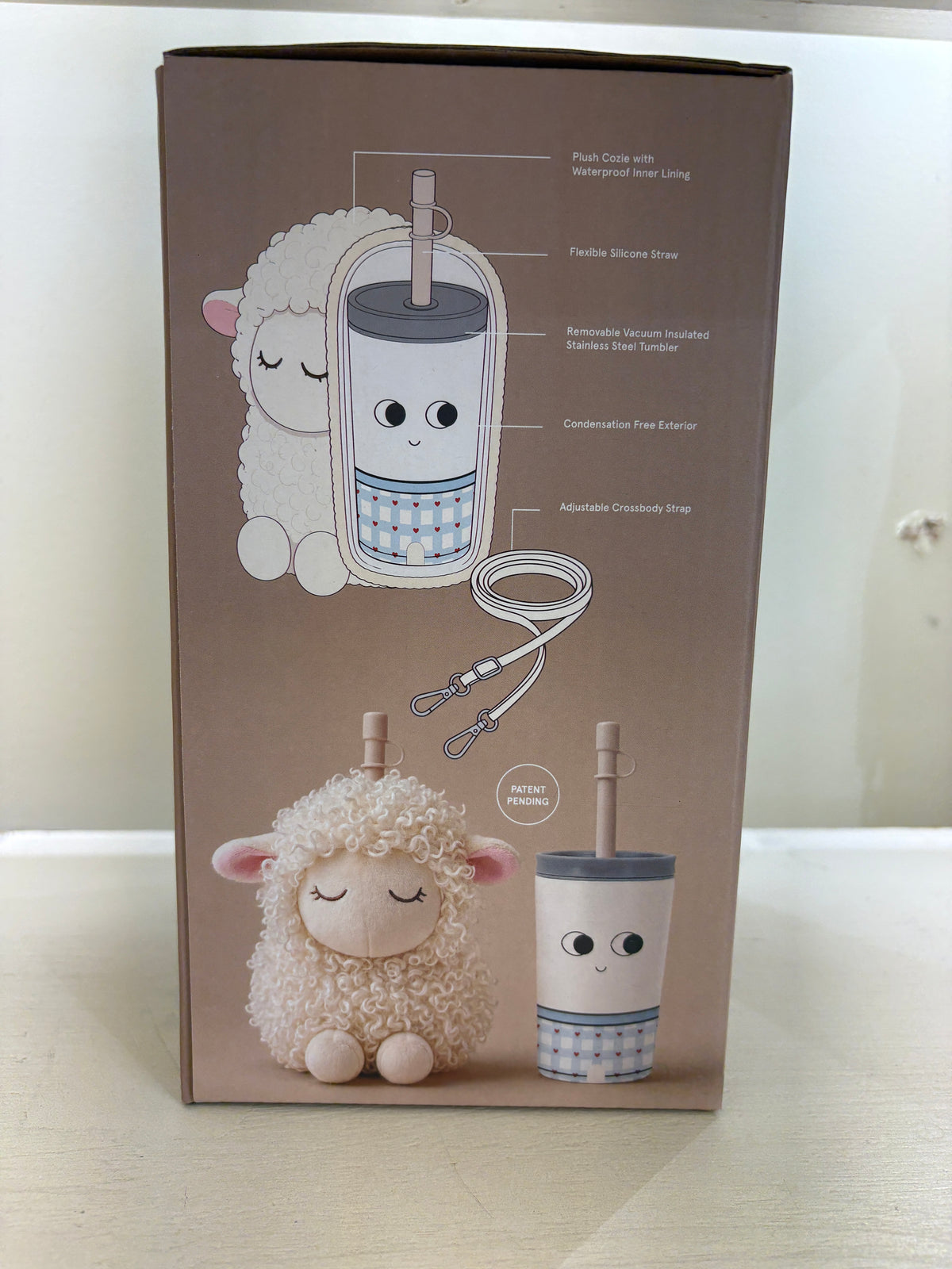 BOUTEILLE ET PELUCHE FUZZIE MOUTON