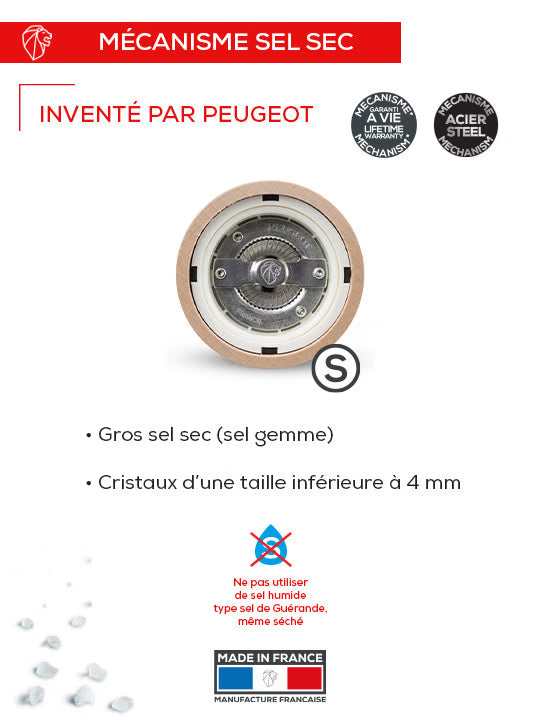 MOULIN SEL ICONE 30 CM NOIR LAQUÉ PEUGEOT