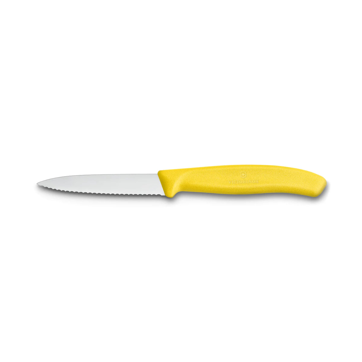 COUTEAU 3'' VICTORINOX DENTELÉ JAUNE