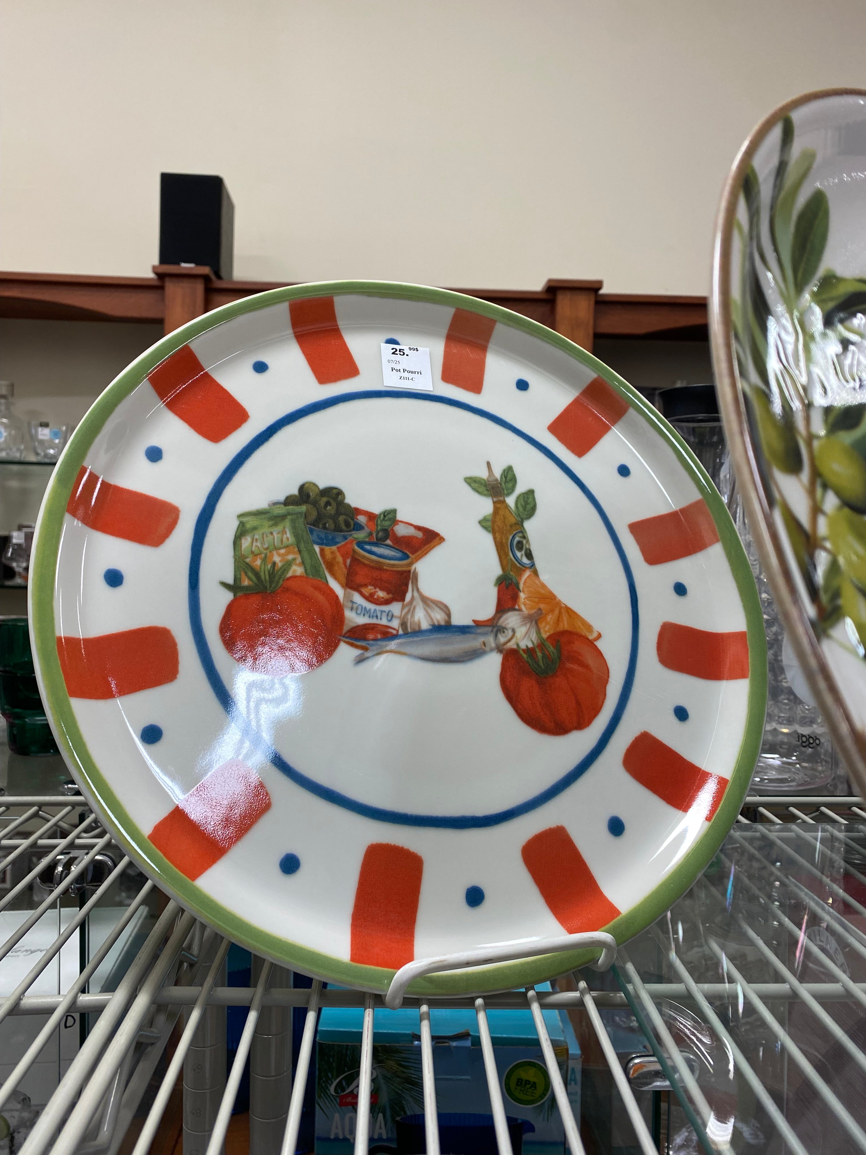 ASSIETTE A PIZZA 33 CM NAPOLI ITALIE