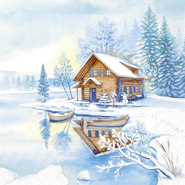 PQT 20 SERVIETTES LA MAISON DU LAC