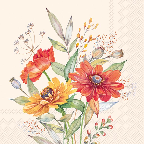 PQT 20 SERVIETTES - BOUQUET DOUX