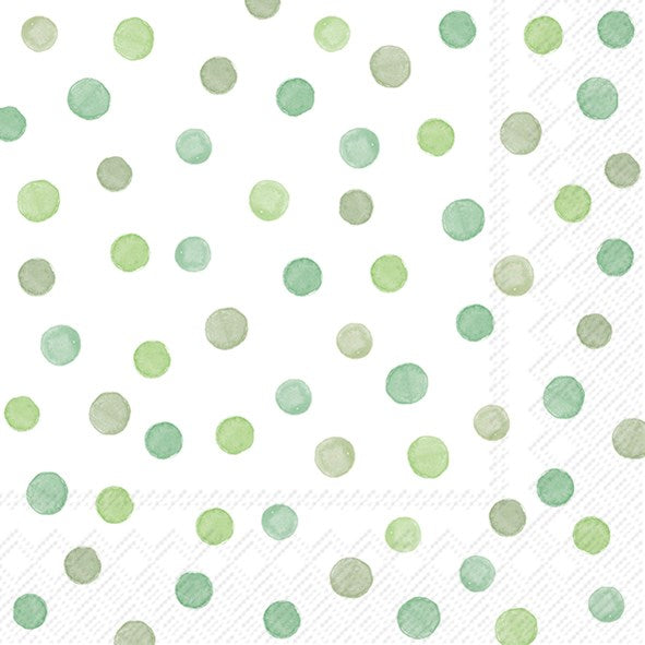 PQT 20 SERVIETTES PAPIER PICOTS VERTS