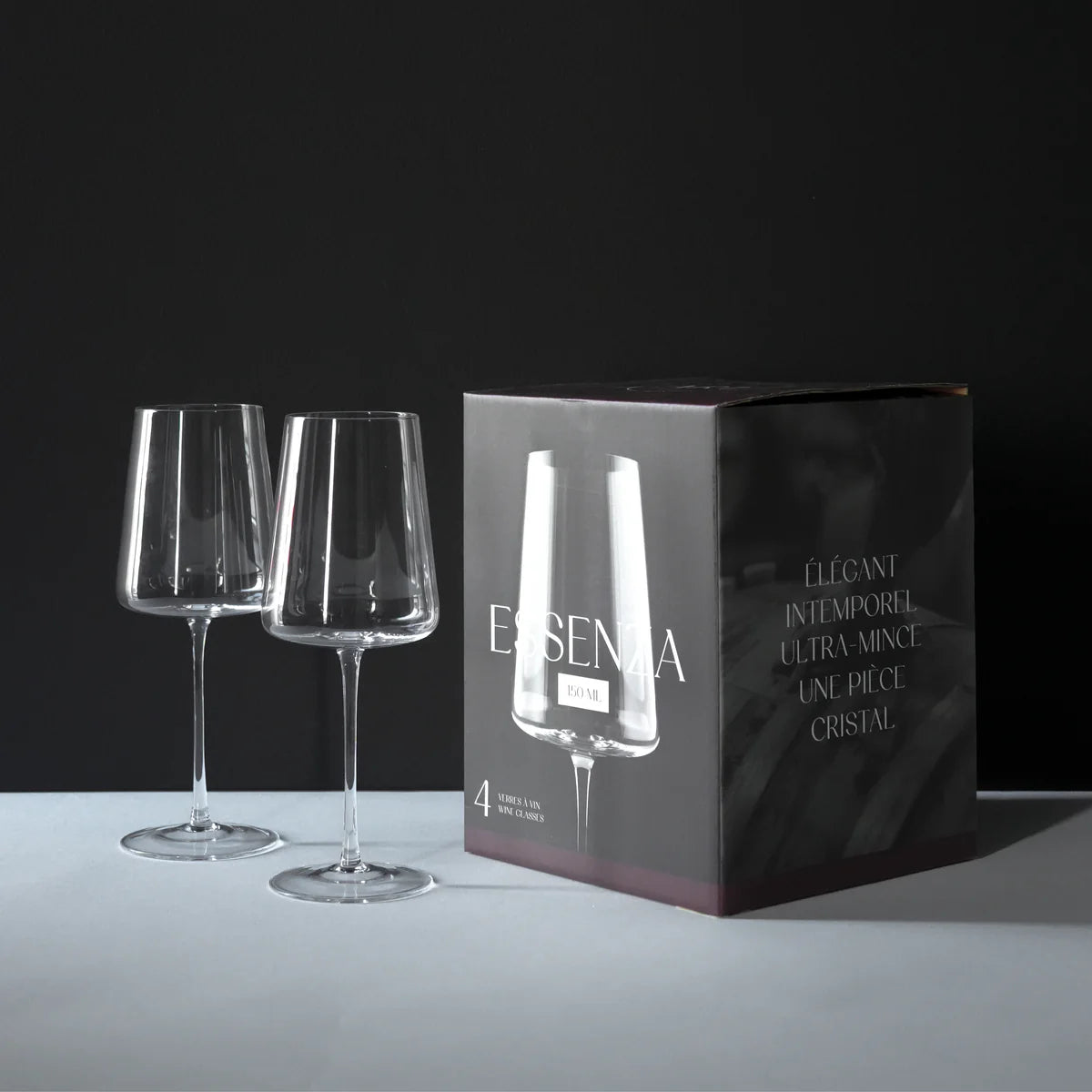 BTE 4 VERRES À VIN ROUGE - ESSENZA 450 ML