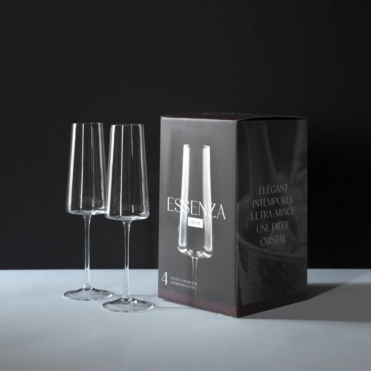 BTE 4 FLÛTES À CHAMPAGNE - ESSENZA 290 ML