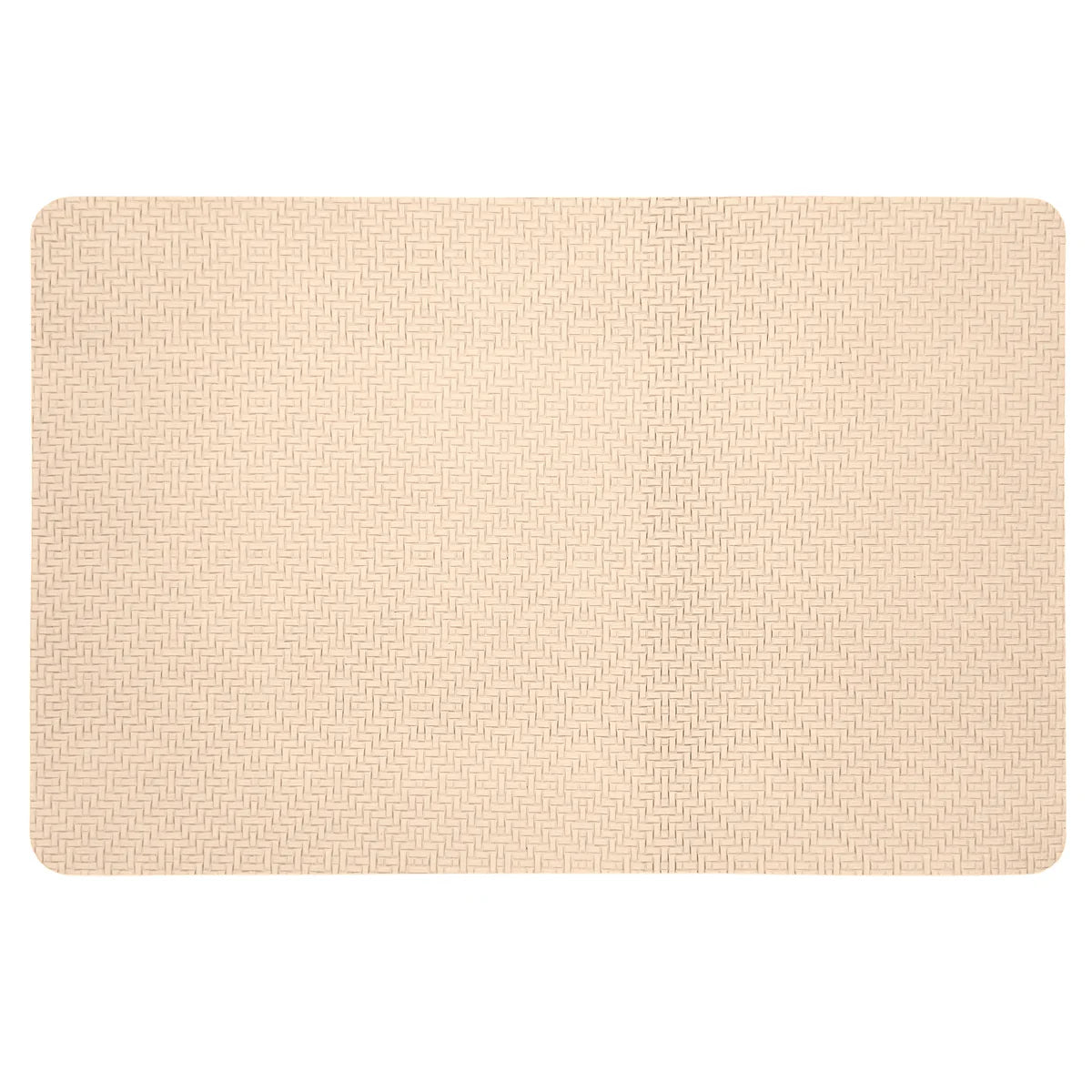 NAPPERON EN CUIR VEGAN TEXTURÉ - BEIGE