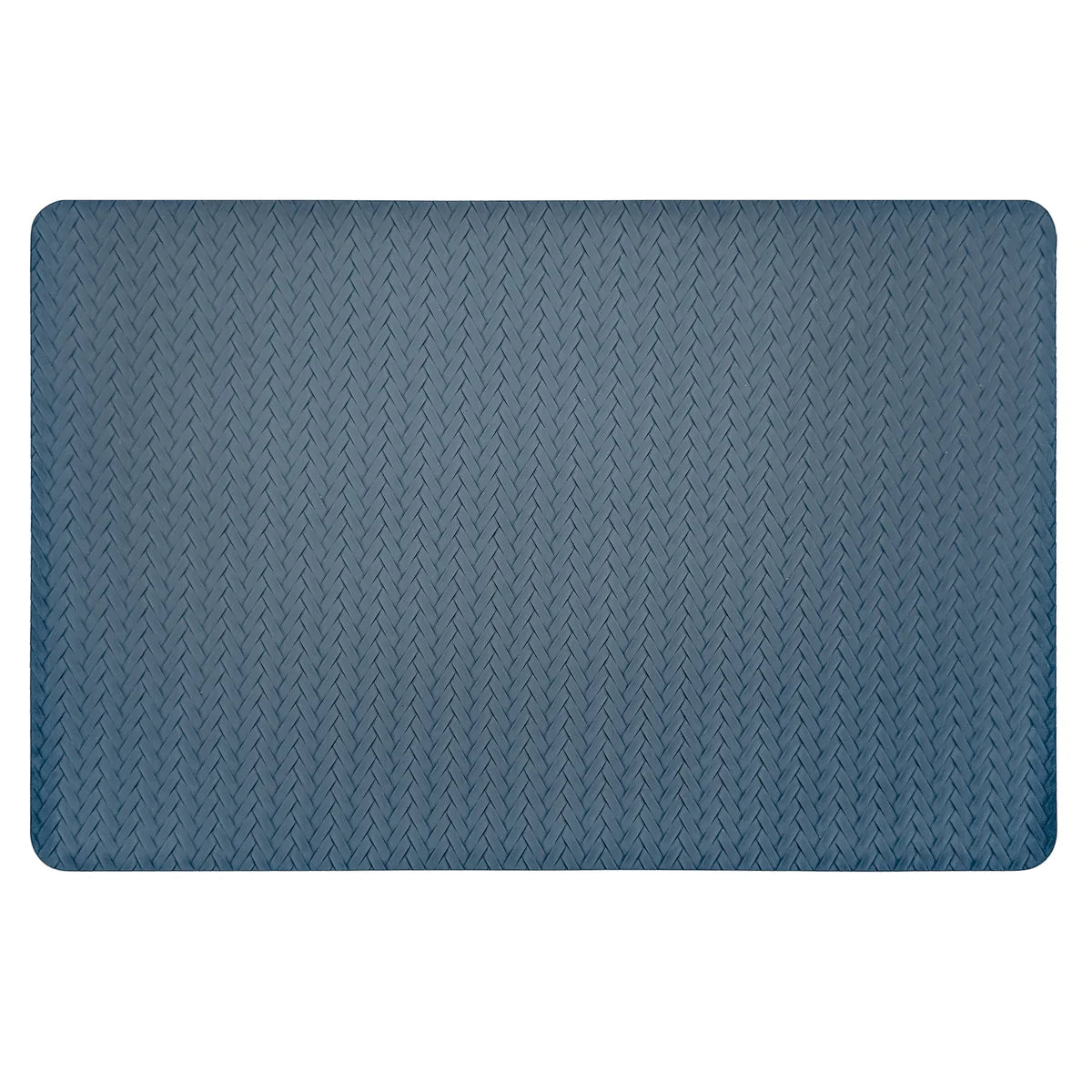 NAPPERON EN CUIR VEGAN TEXTURÉ - BLEU