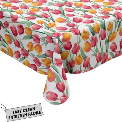 NAPPE 60 X 84 VINYLE TULIPES