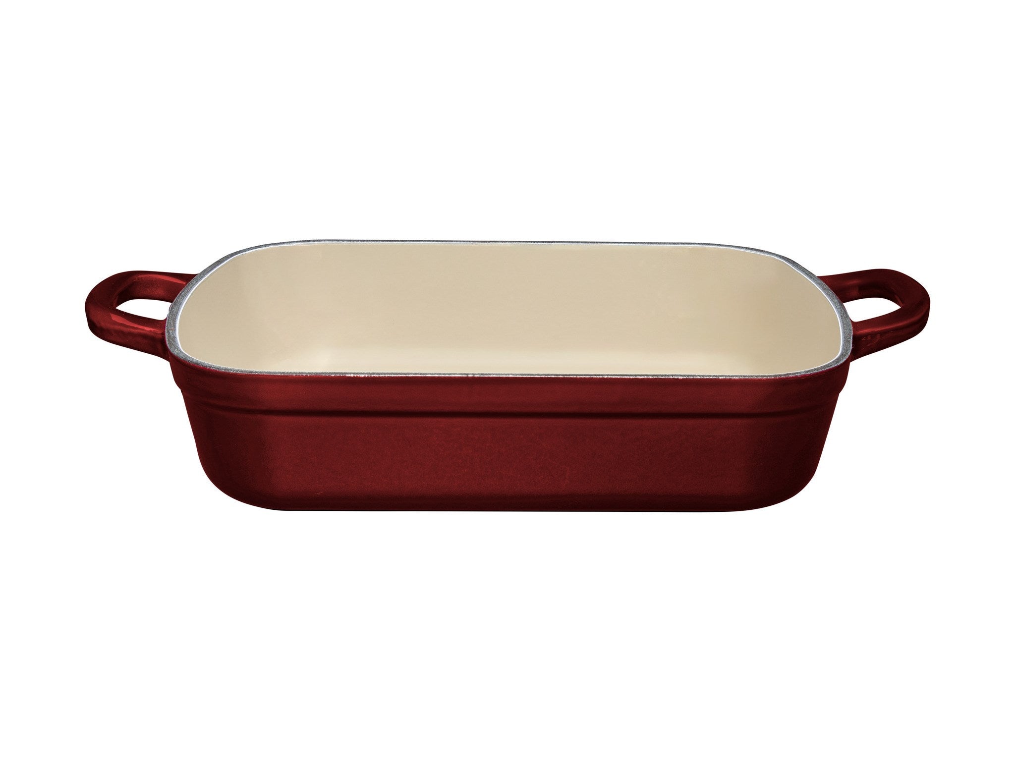 PLAT / ROTISSOIRE EN FONTE ROUGE 3 L