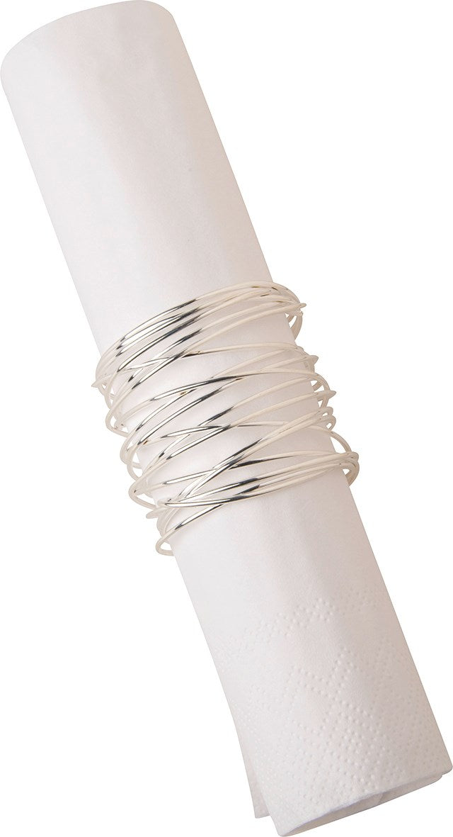 ANNEAU DE SERVIETTES ARGENT