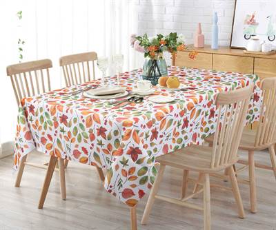 NAPPE RONDE 70'' TREMBLANT FEUILLES AUTOMNE