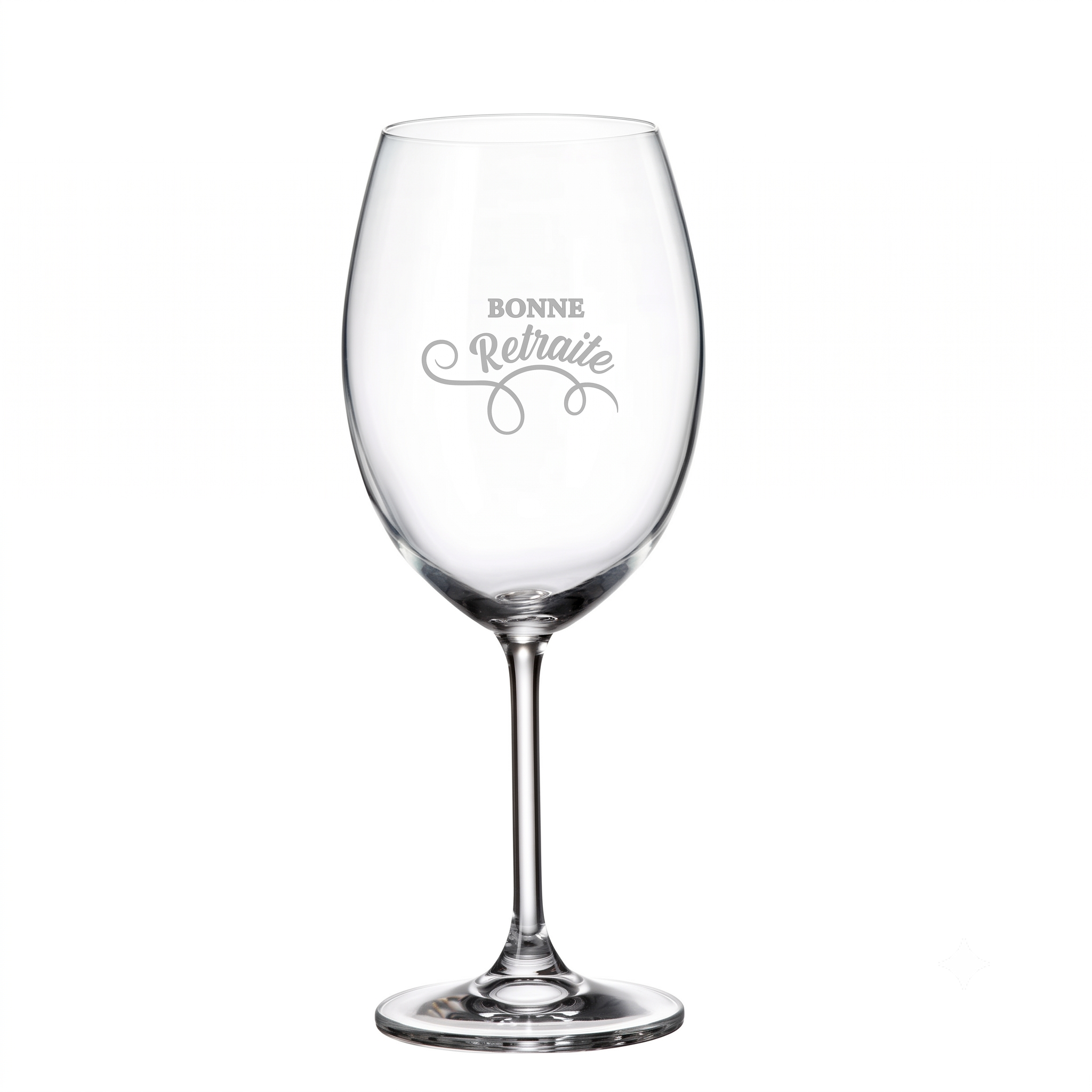 VERRE À VIN AVEC PIED- BONNE RETRAITE
