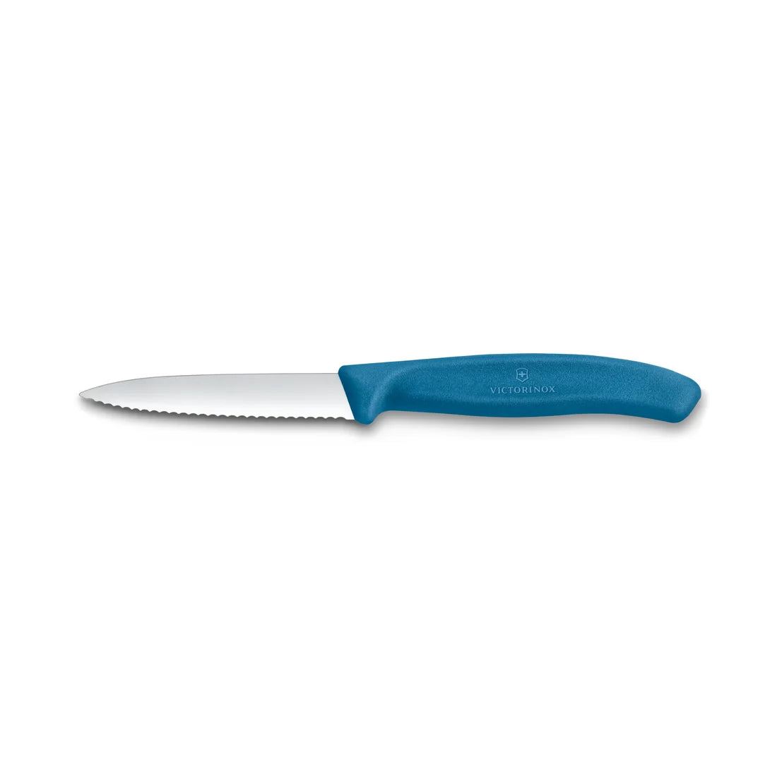 COUTEAU 3'' VICTORINOX DENTELÉ BLEU