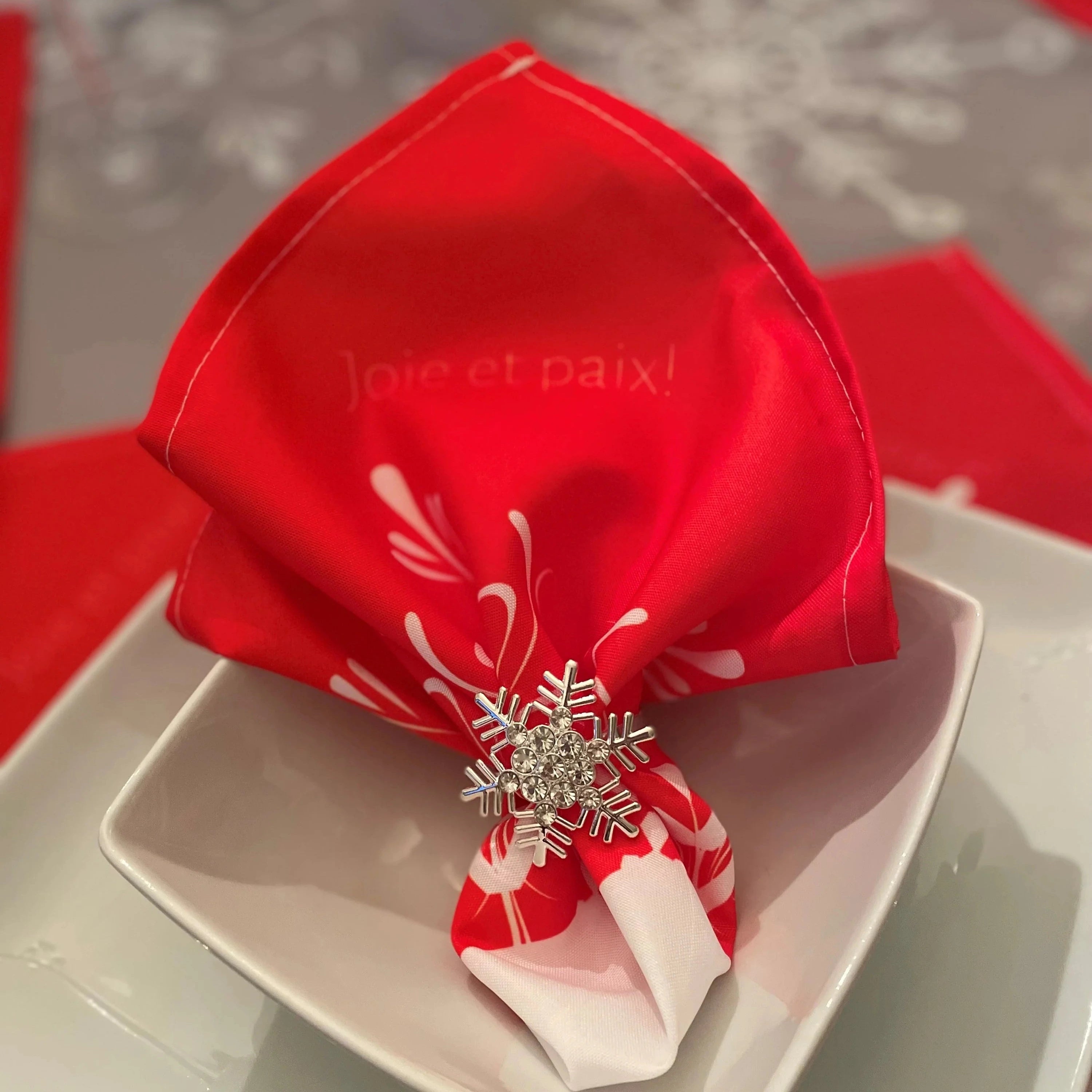 PQT 4 SERVIETTES FLOCONS
