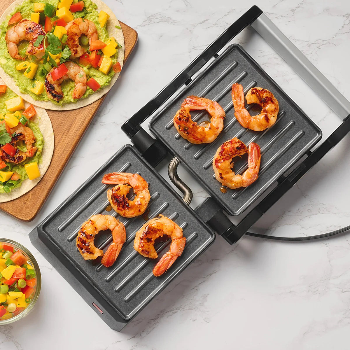 MINI PRESSE A GRILLER AVEC OUTIL DE NETTOYAGE RICARDO